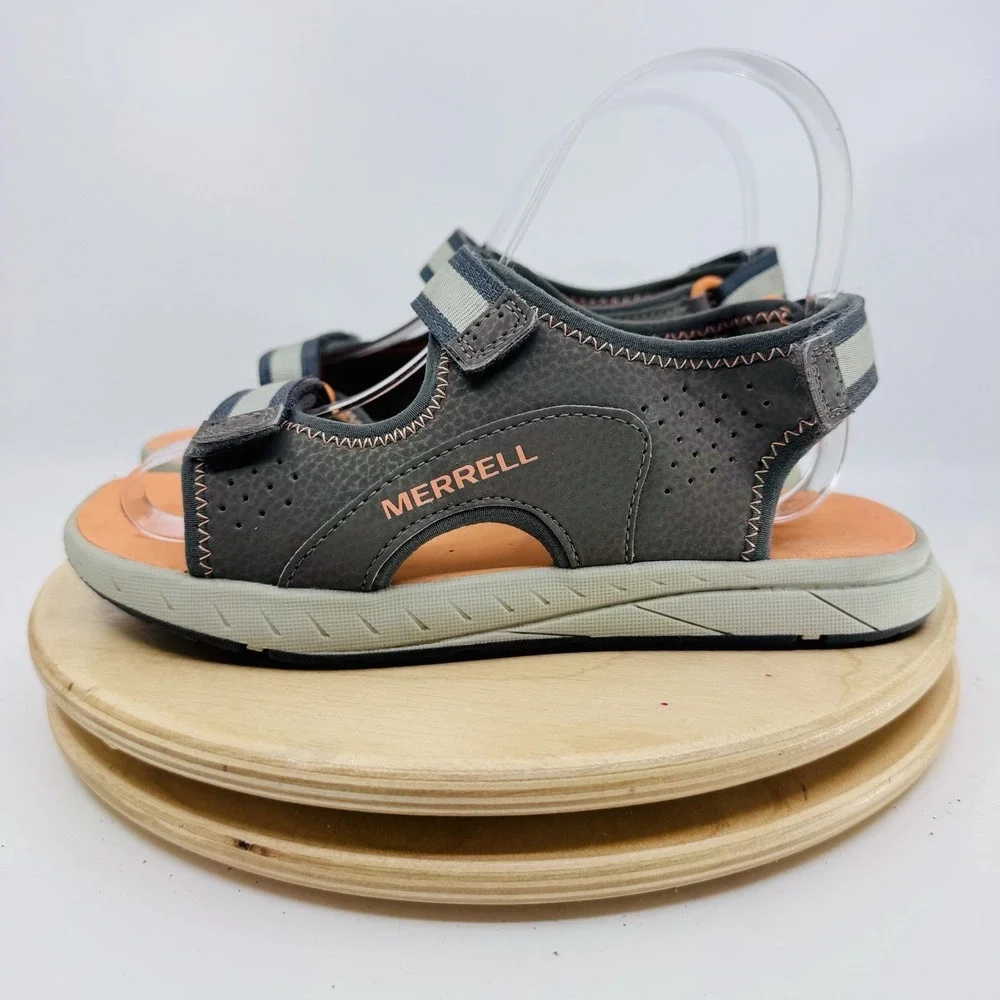 Merrell Panther 2.0 Boys 3 Gray Sport Sandals Water Hiking Shoes